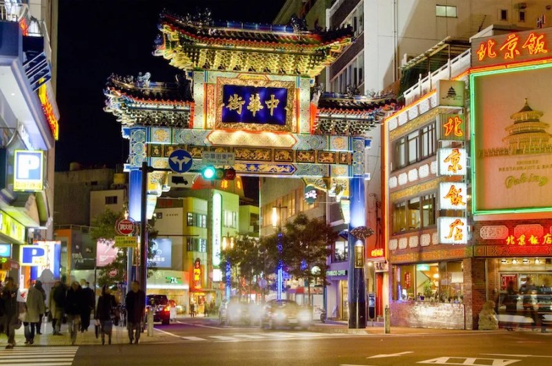 Chinatown in Yokohama at Night