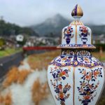 A Porcelain Vase on a Bridge in Arita