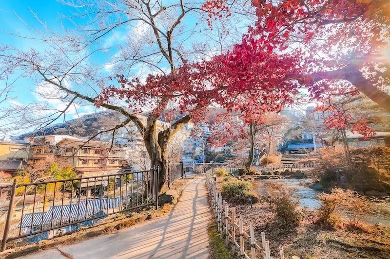 Ikaho Onsen During Late Autumn