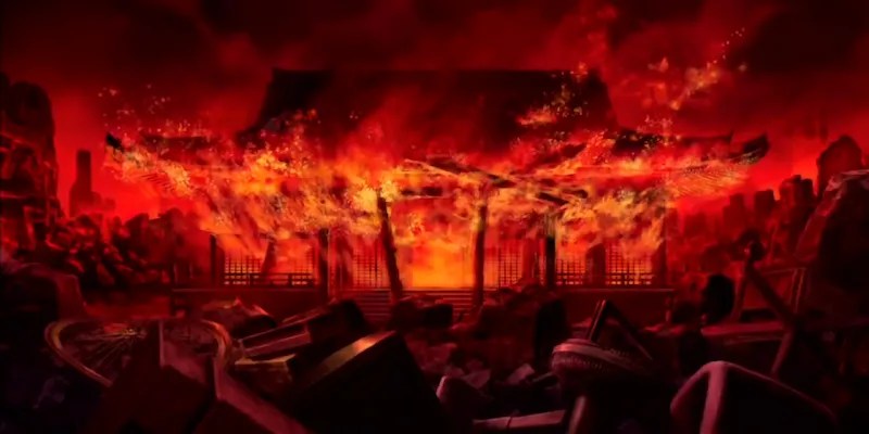 Sejarah Kelam Enryaku-ji & Gunung Hiei: Pembantaian Keji oleh Oda Nobunaga 5 Mt. Hieis Enryaku ji Complex Burns