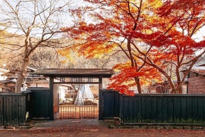 Samurai Residences in Kakunodate During Autumn