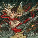 Susanoo Battles Yamata no Orochi with the Kusanagi no Tsurugi