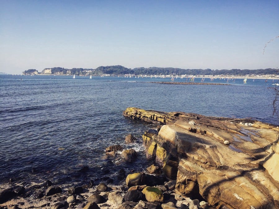 Sisa Rekayasa Kuno Wakaejima Kamakura 7 Wakaejima at High Tide