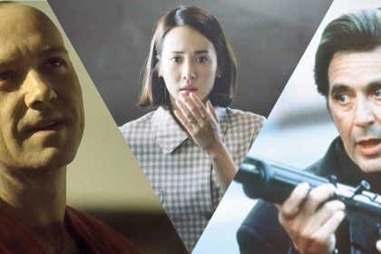 7 Thriller R-Rated Terbaik Sepanjang Masa, Peringkat Teratas 24 a split image of stills from se7en parasite and heat 1
