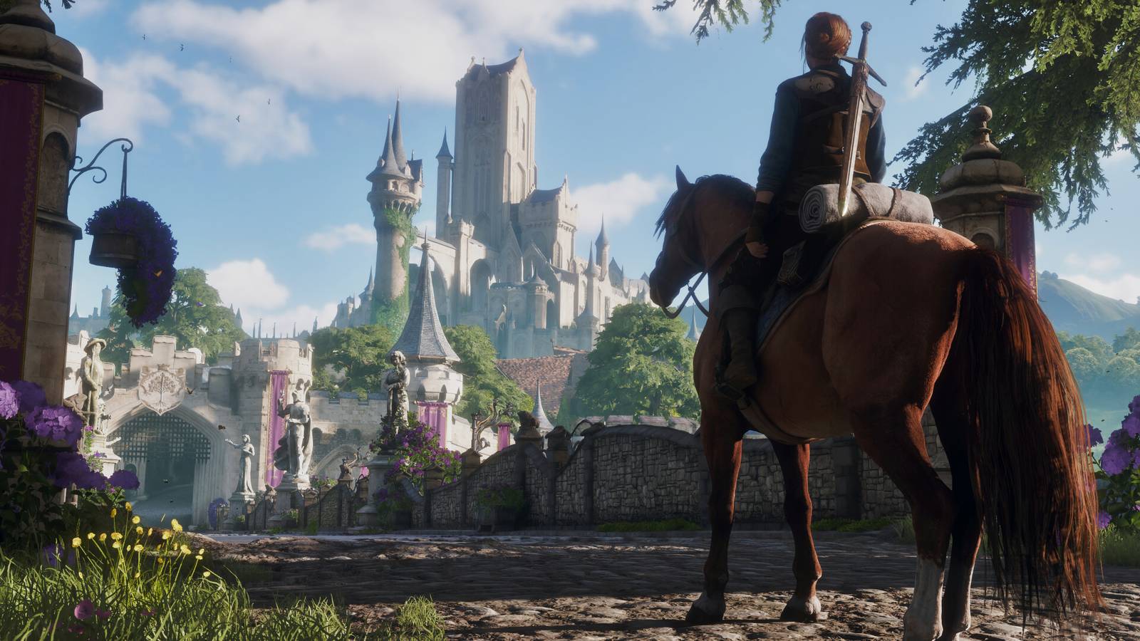 Pemain Fable Sudah Membuktikan Keputusan Playground Terkait Durasi RPG Dunia Terbuka 1 fable protagonist on a horse entering a kingdom