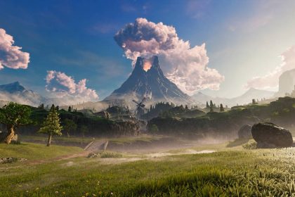 Zelda: Ocarina of Time Baru Saja Memperbaiki Masalah Eksplorasi Paling Menyebalkan di Klasik N64 36 hyrule field with death mountain in the distance in the zelda ocarina of time remake on switch 2