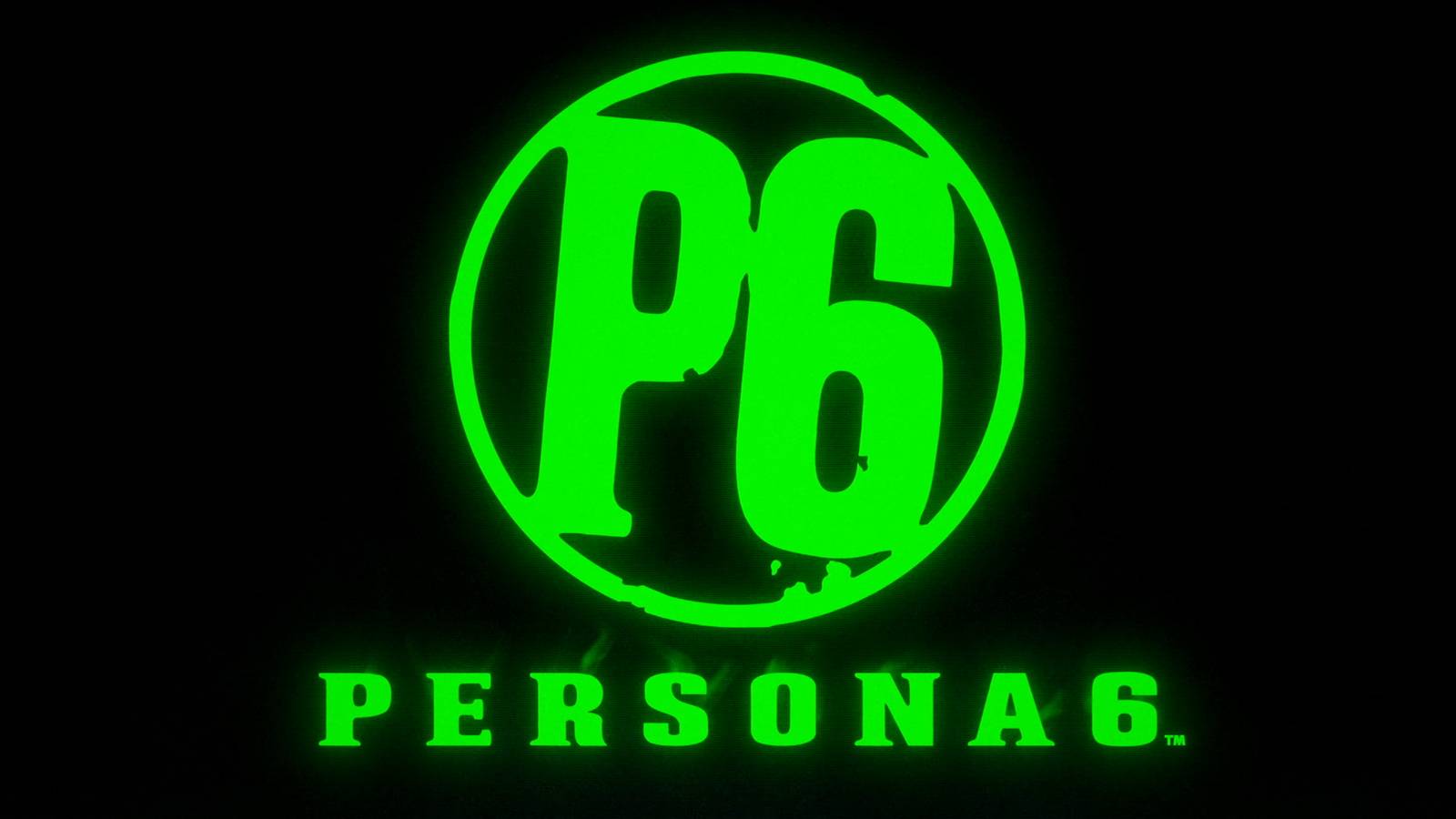 persona 6 logo green on black official