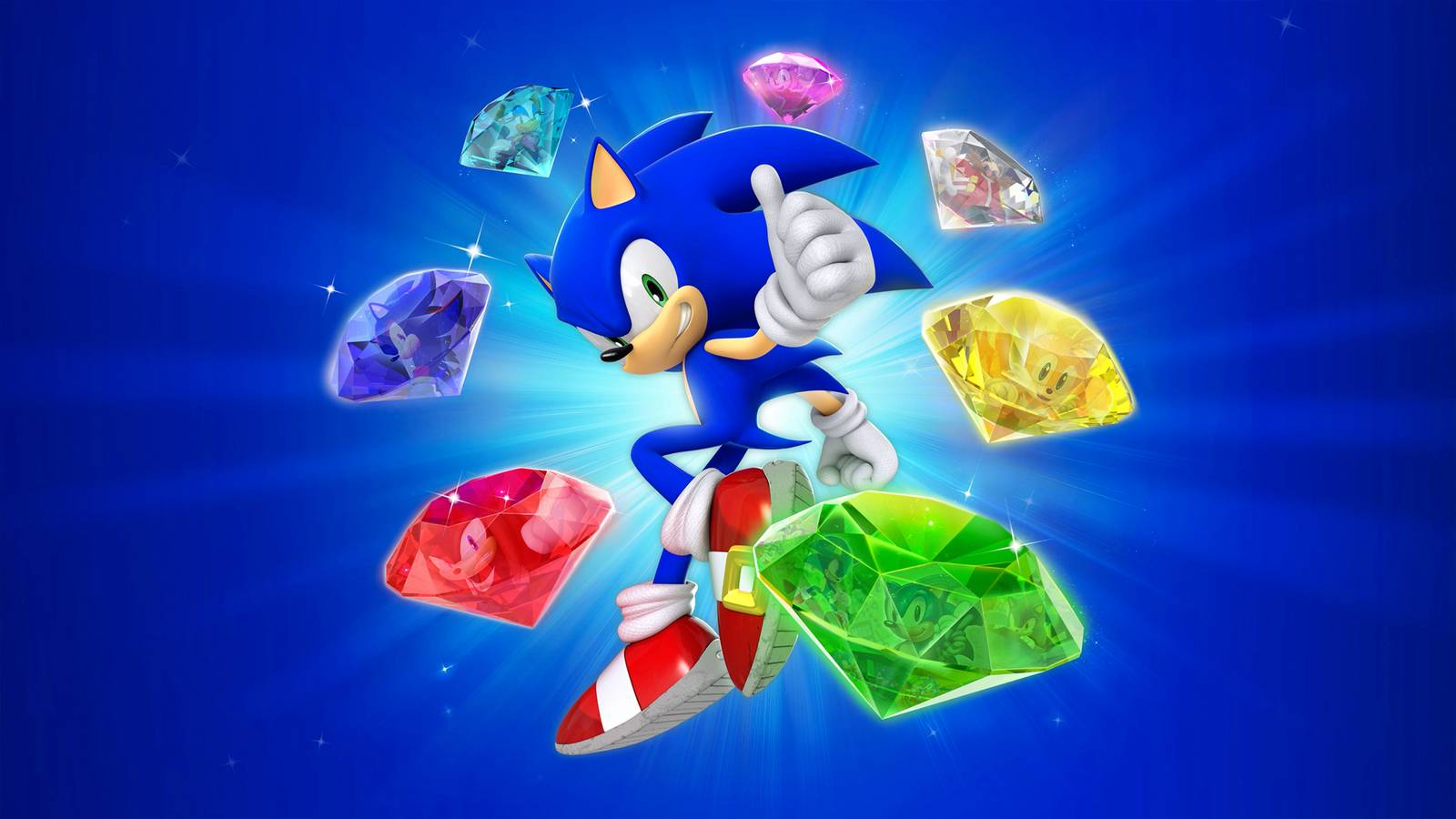 35 Tahun Berlalu, Dampak Sonic the Hedgehog pada Dunia Game Jauh Melampaui Kecepatan 9 sonic the hedgehog surrounded by emeralds in 35th anniversary key art