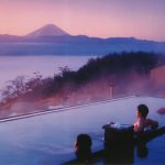 A View of Mt. Fuji from Hottarakashi Onsen