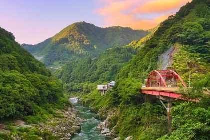 Menjelajah Tokushima: Keindahan Jembatan Merambat, Pusaran Air, dan Festival Awa Odori 25 Oboke Gorge at Sunseet