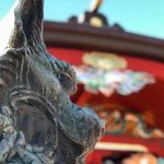 Wolf Komainu on Mt. Mitake 1