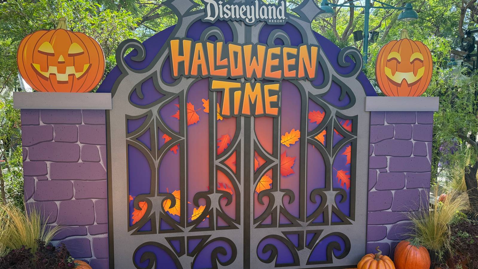 disneyland halloween time sign