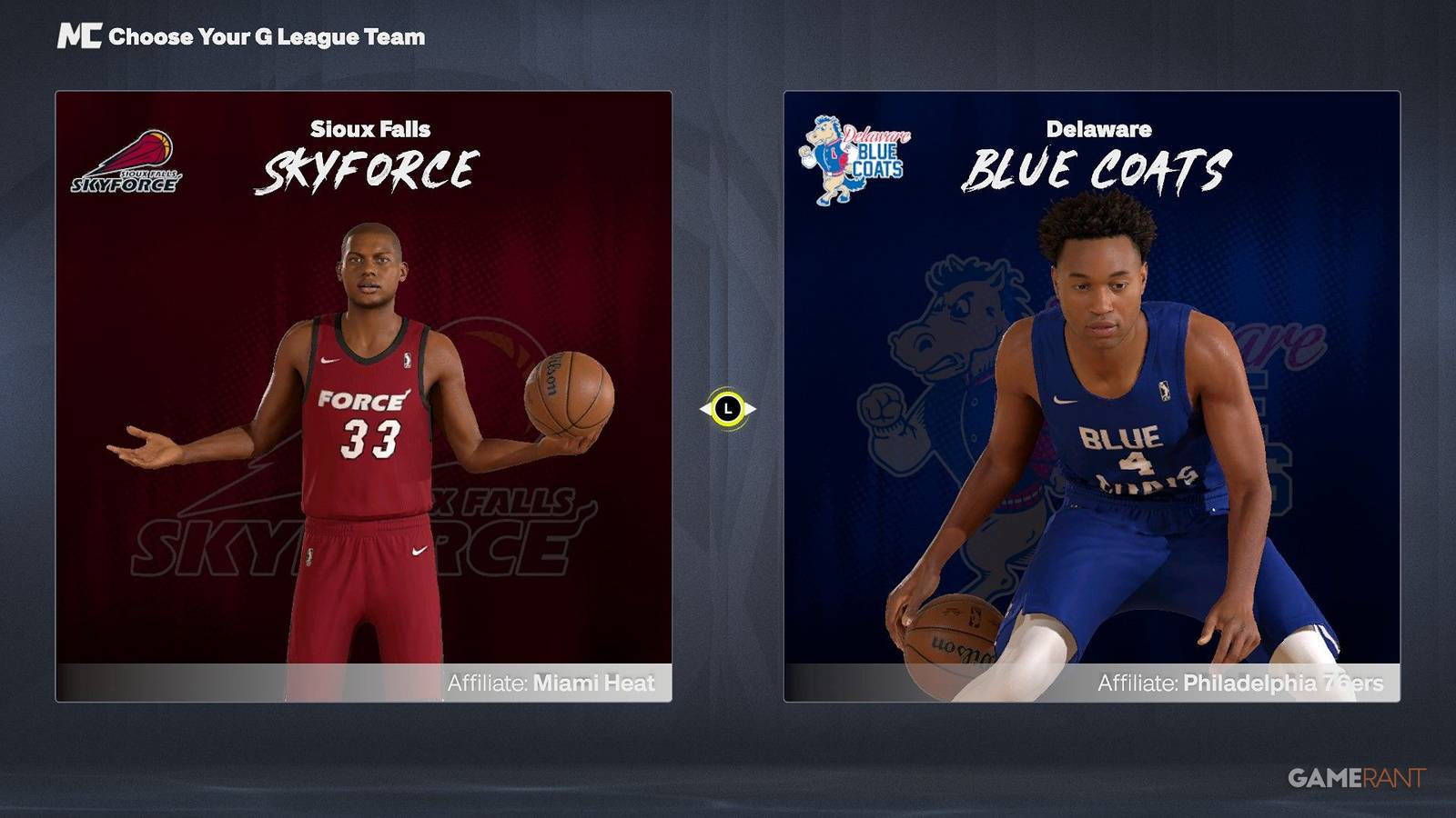 Pilih Sioux Falls Skyforce atau Delaware Blue Coats di NBA 2K27? 6 nba 2k27 sioux falls skyforce or delaware blue coats