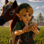 young link and epona in the zelda ocarina of time remake on switch 2
