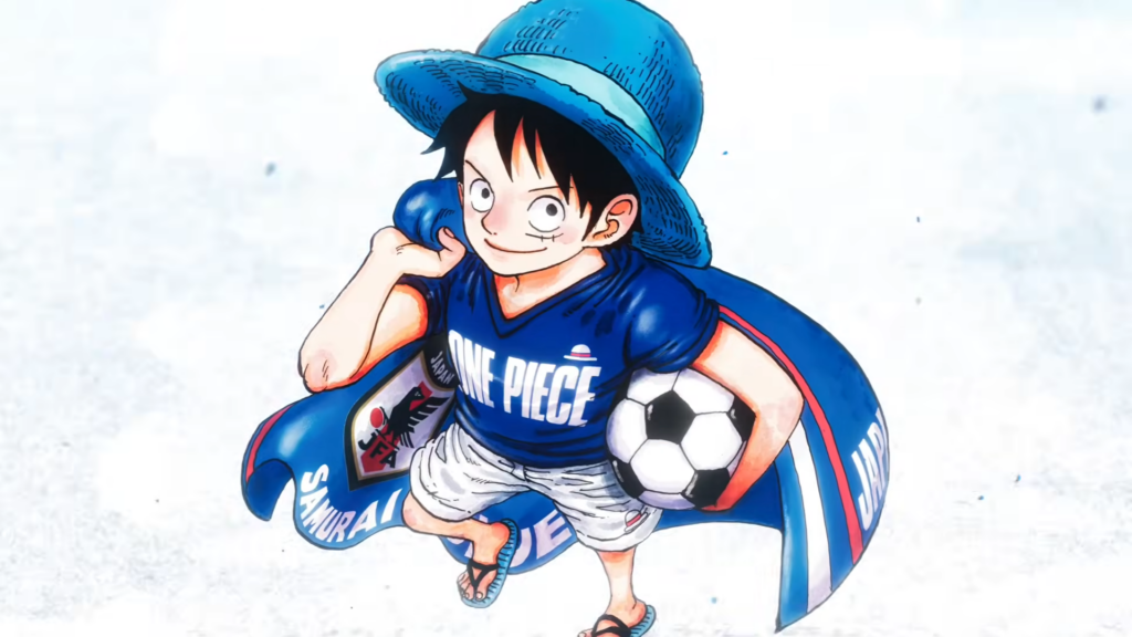 Video Kolaborasi Spesial One Piece dan Timnas Jepang Dirilis Jelang Piala Dunia 2026 4 1780239807 f2436bc4e4c368e6807db7407ab973e7 1024x576 1