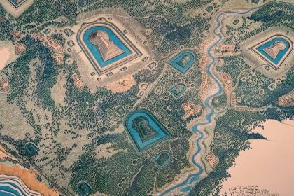 Mengenal Daisen Kofun Osaka, Kompleks Makam Kaisar Nintoku yang Megah 19 An Artists Rendition of the Daisen Kofun