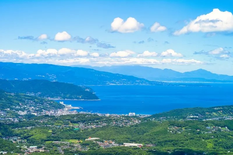 The View of Ito City from Mt. Omuro