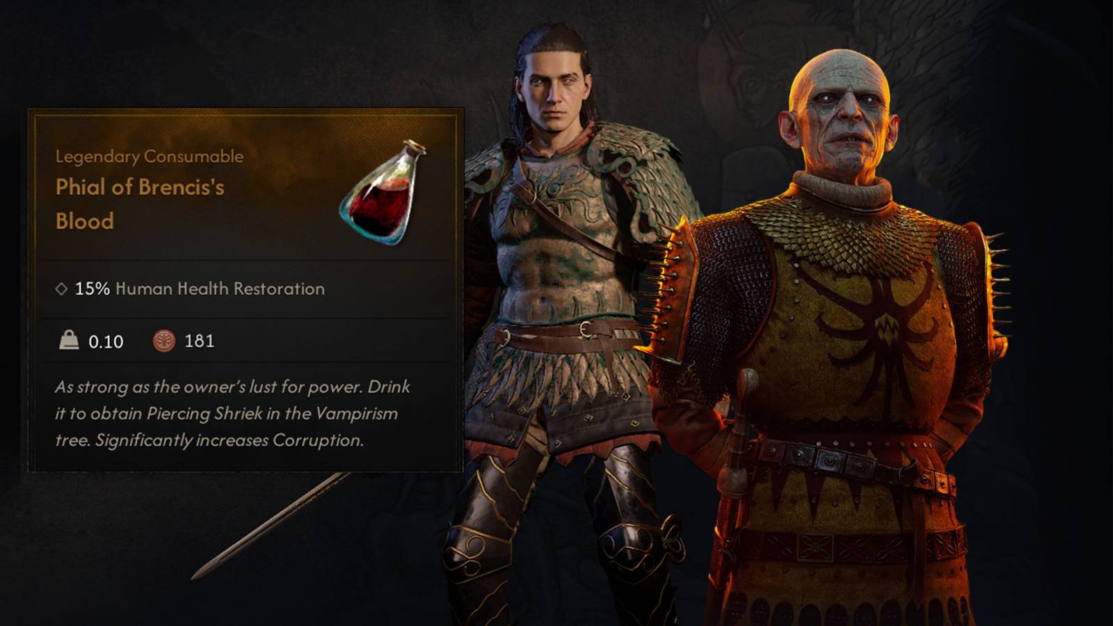 how to get phial of brencis blood in the blood of dawnwalker the beast of balaur quest