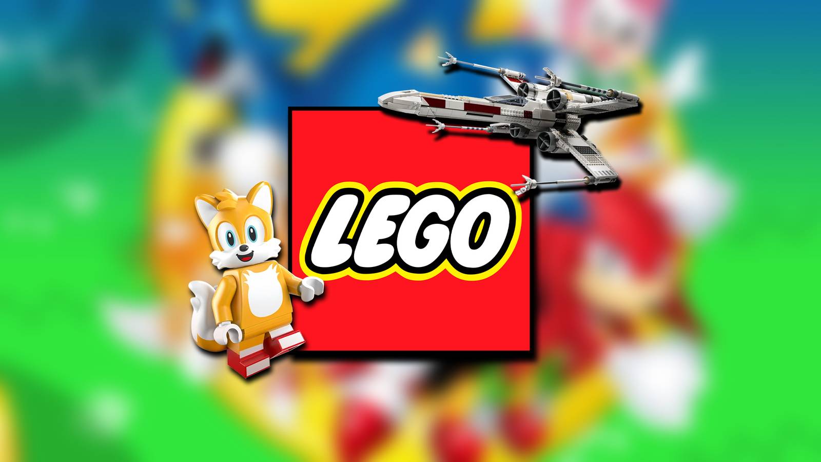lego sonic tails custom star wars x wing build