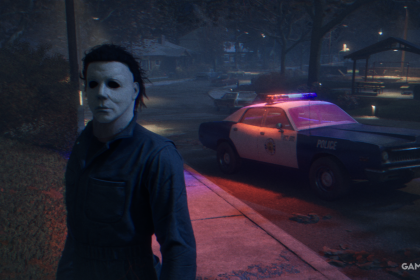 michael by police car halloween