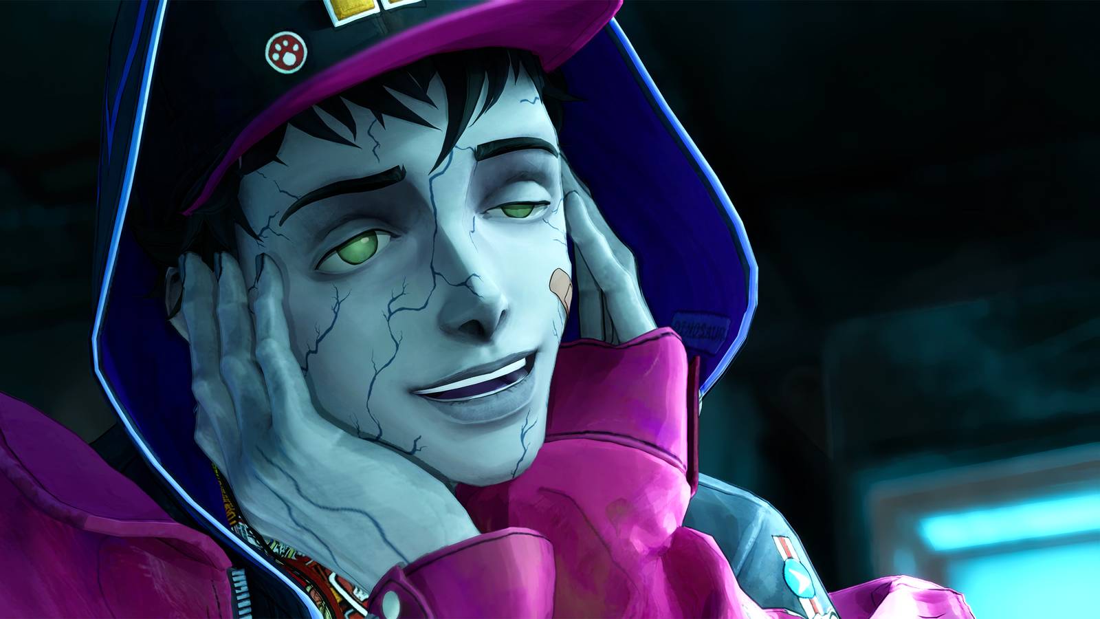 closeup of davy swooning over his frozen girlfriend in stupid never dies