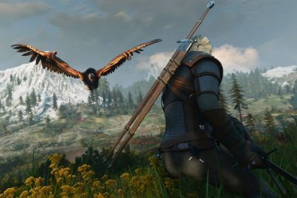 The Witcher 3 Remastered Tampaknya Berhasil Temukan Hal yang Hilang dari Remaster Modern 10 geralt preparing to attack a griffin in the witcher 3 remastered