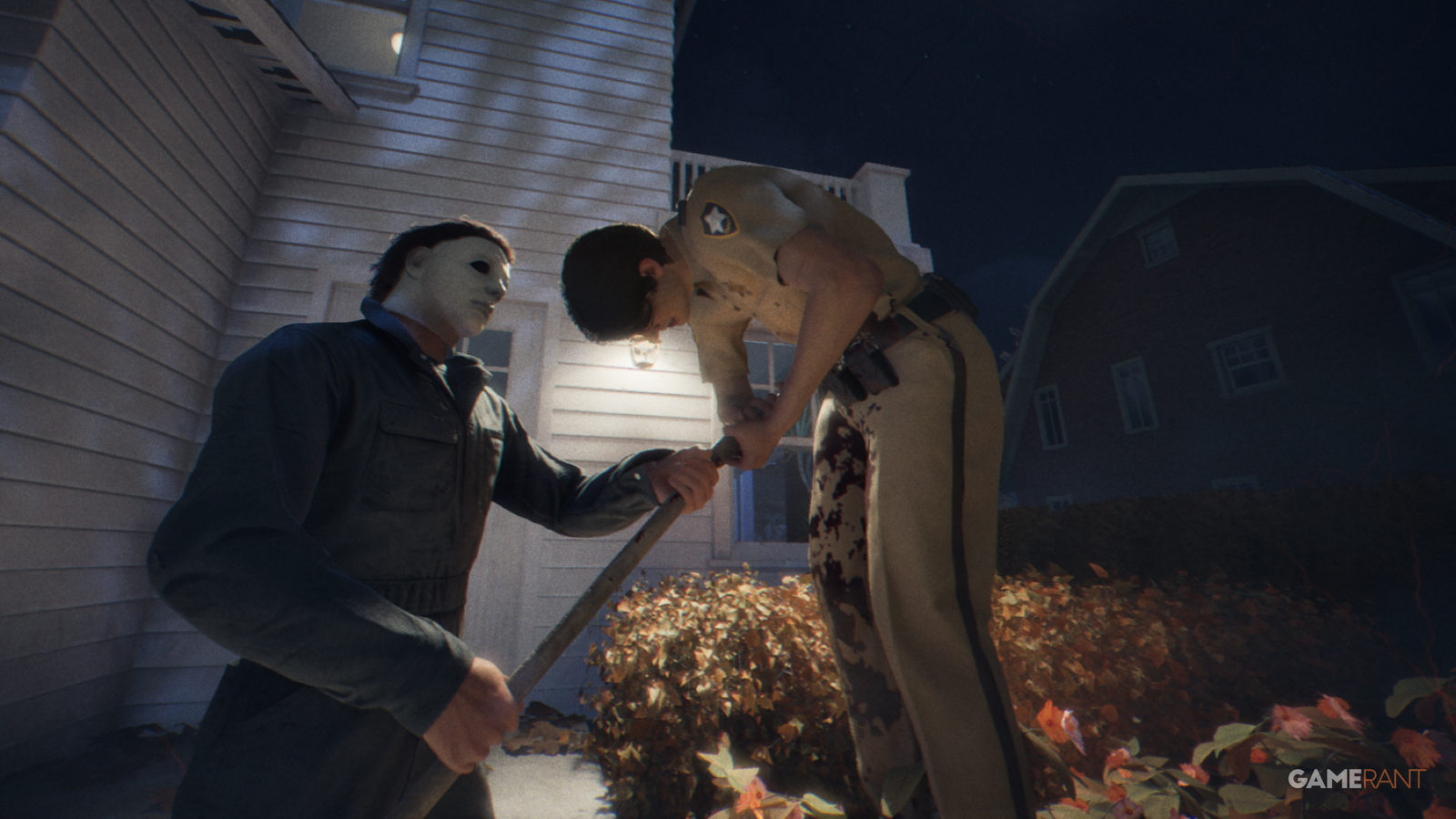 Cara Eksekusi Polisi Menggunakan Garpu Tanah di Chapter 5 Halloween The Game 1 michael myers pitchfork execution halloween 1