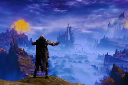 open world perfect day one elden ring looking over lands between