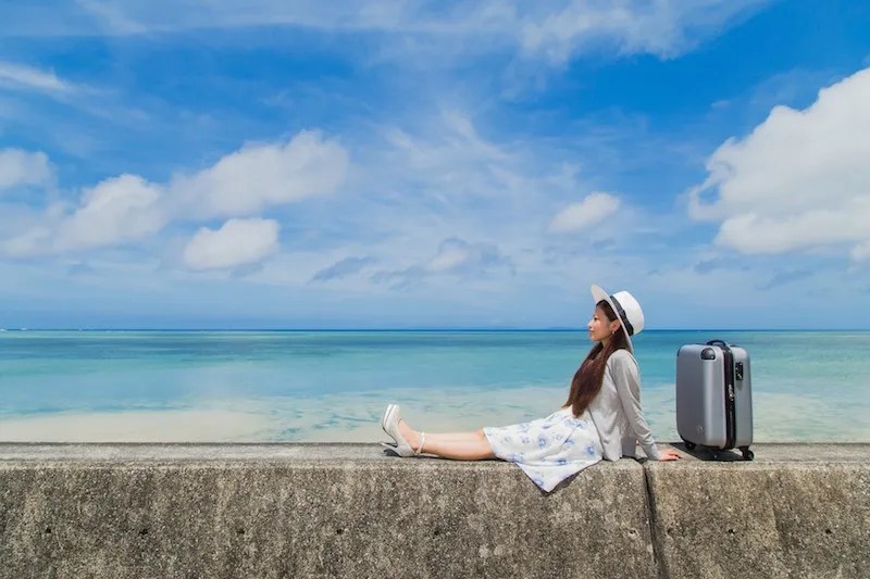 A Woman in Okinawa Tries to Survive the Summer Heat