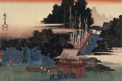 Ryusen-ji & Meguro | Wisata Alternatif Belakang Rumah Vol. 1 42 A Woodblock Print of Ryusen ji in Meguro