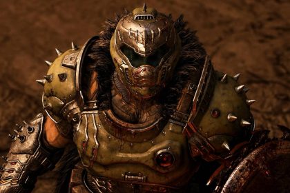 doom slayer looking up in doom the dark ages revelations