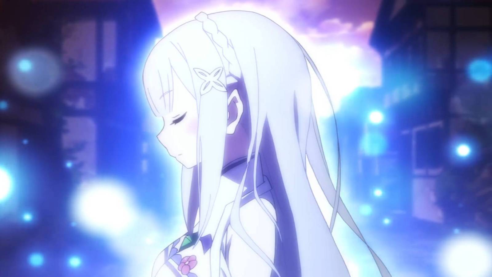 Re:Zero: 8 Reset Terburuk untuk Emilia di Anime, Peringkat Dari yang Terparah 1 emilia in prayer seen in season 1 episode 1 rezero starting life in another world