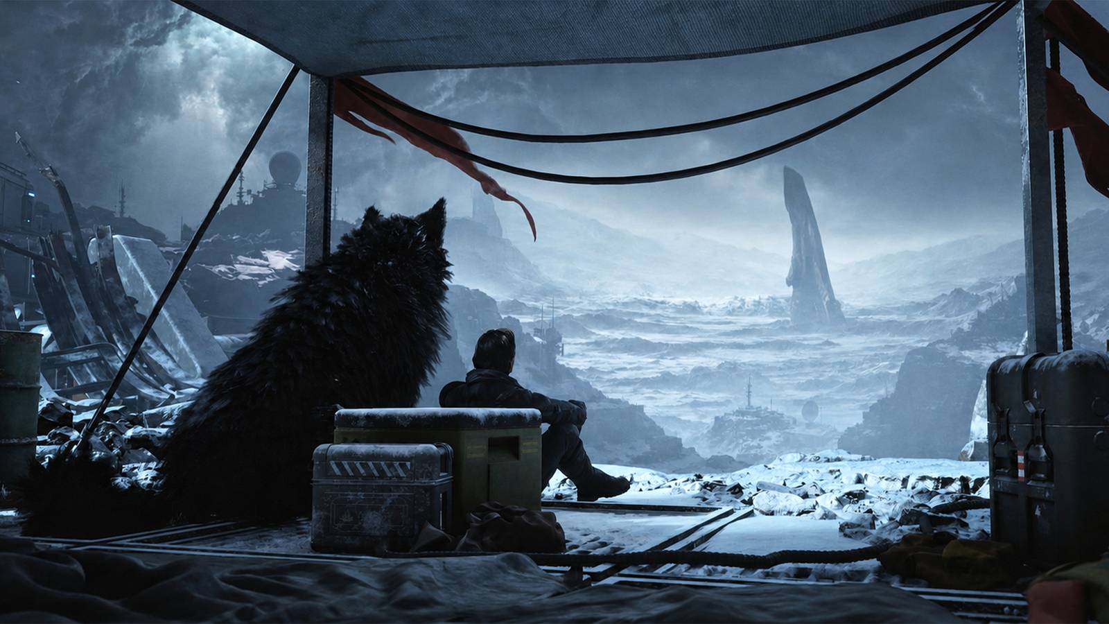 Mekanika Dilatasi Waktu di Exodus Sempat Direncanakan Berbeda Total 15 jun aslan and his wolf looking out at a landscape in