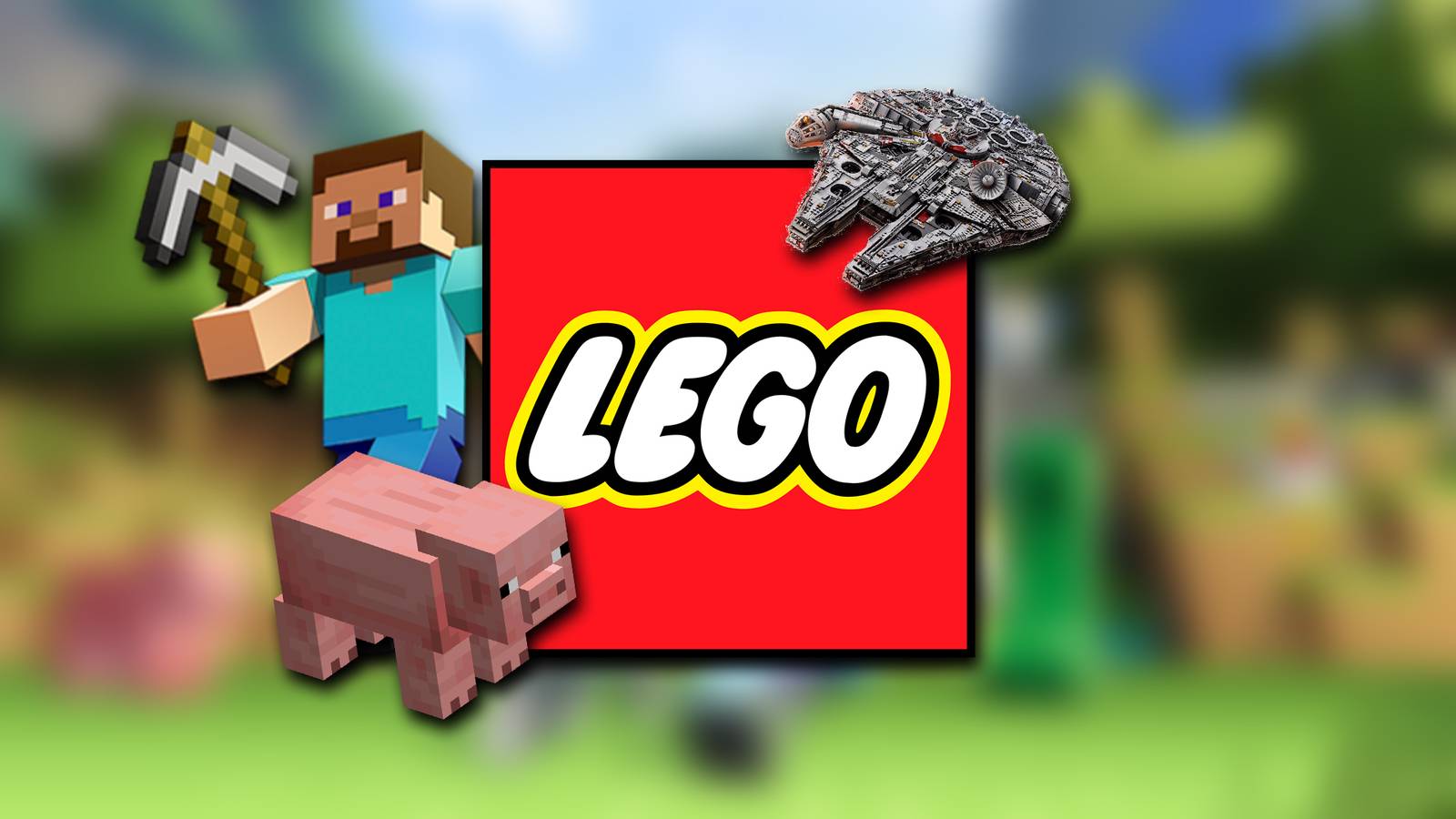 Penggemar LEGO Sulap Set Babi Minecraft Jadi Millennium Falcon Tanpa Tambahan Balok 1 lego minecraft pig custom millennium falcon build