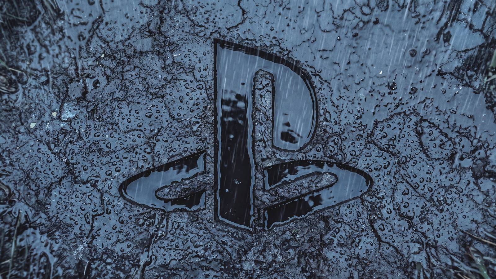 playstation logo sad rainy blue dreary game rant