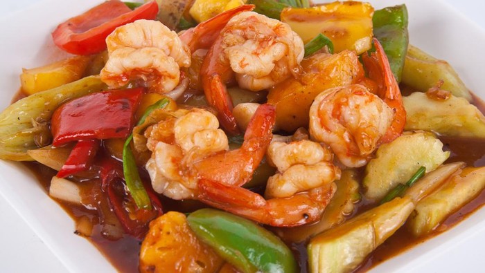 Resep Udang Asam Manis Pedas ala Warung Tenda Seafood 1 resep udang asam manis 169