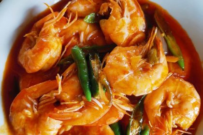 Resep Udang Saus Padang ala Warung Seafood Kaki Lima, Dijamin Bikin Nambah Nasi 45 resep udang saus padang