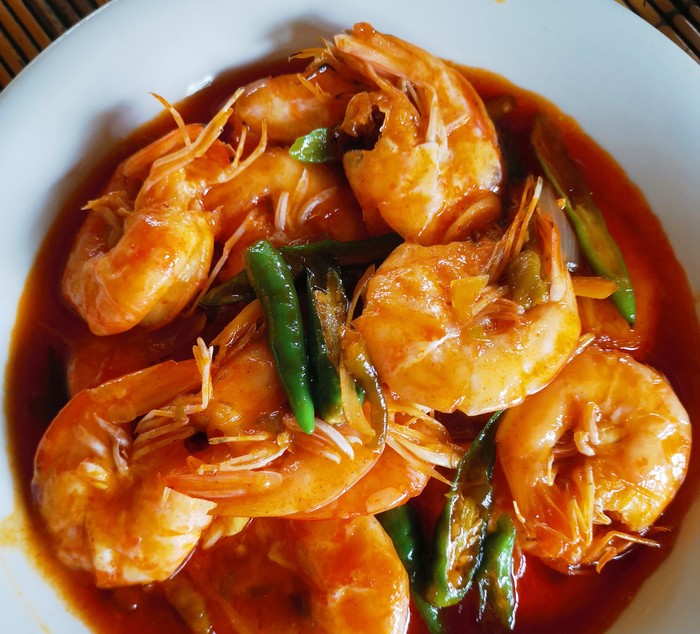 Resep Udang Saus Padang ala Warung Seafood Kaki Lima, Dijamin Bikin Nambah Nasi 1 resep udang saus padang