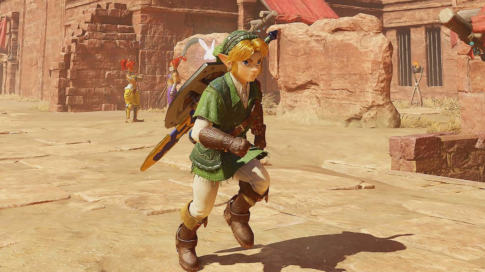 Nintendo Rilis Pembaruan Resmi untuk Garis Waktu The Legend of Zelda 1 the legend of zelda ocarina of time remake link running through gerudo town