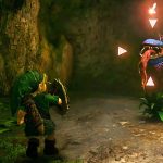 zelda ocarina of time remake link fight deku plant