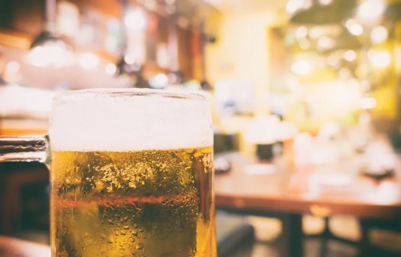 A Glass of Beer Before a NIght Out in Japan