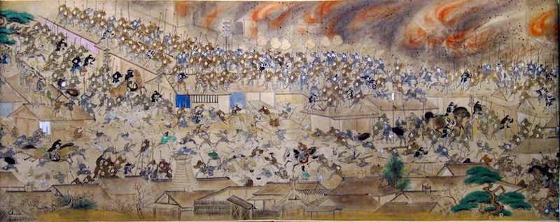 A Painting of the Great Fire of Meireki 1