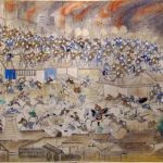 Kebakaran Besar Meireki di Tokyo | Backyard Tourism Vol. 5 12 A Painting of the Great Fire of Meireki