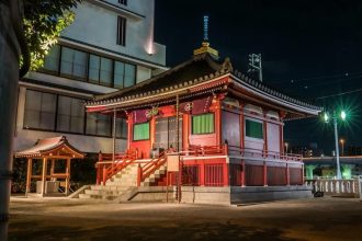 A Small Temple Hall Near Senso ji in Asakusa