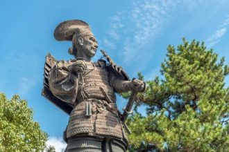 Oda Nobunaga Statue at the Site of the Battle of Okehazama
