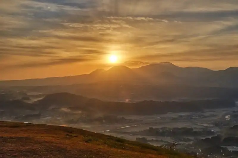 Sunrise Over the Kirishima Mountain Range
