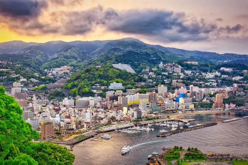 Sunset Over Atami from the Castle