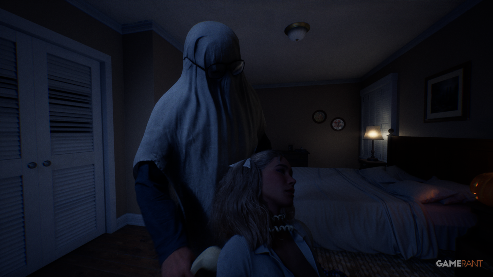 Cara Menghabisi Lynda dengan Kawat Telepon - Halloween: The Game 6 michael wearing sheet killing lynda with phone halloween